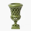 Mrs. Alice Small Adelaide Green Lattice Urn Vase< Vases | Vases & Planters