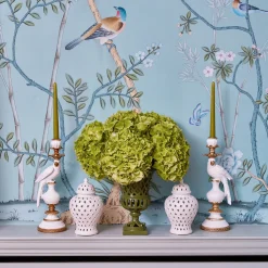 Mrs. Alice Small Adelaide Green Lattice Urn Vase< Vases | Vases & Planters