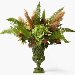 Mrs. Alice Small Adelaide Green Lattice Urn Vase< Vases | Vases & Planters