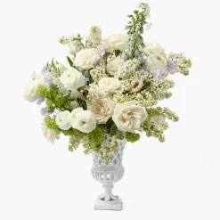 Mrs. Alice Small Adelaide White Lattice Urn Vase< Vases | Vases & Planters