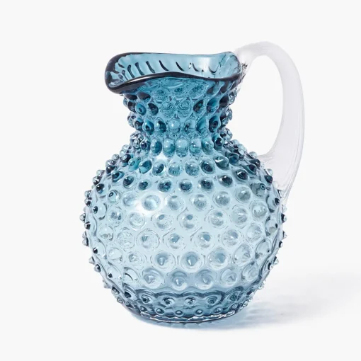Mrs. Alice Small Blue Hobnail Jug< Jugs | For The Millenial