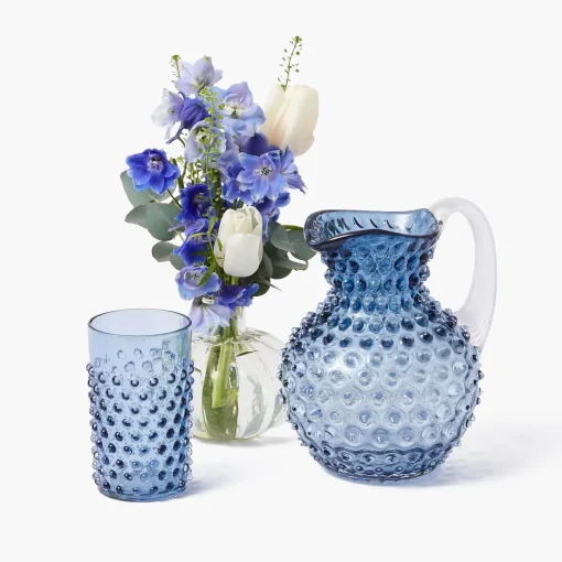 Mrs. Alice Small Blue Hobnail Jug< Jugs | For The Millenial