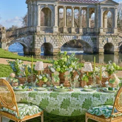 Mrs. Alice Small Camille Olive Candle Holder (Pair)< Summer Glassware | Summer Candleware