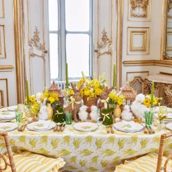 Mrs. Alice Small Camille Olive Candle Holder (Pair)< Summer Glassware | Summer Candleware