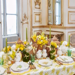 Mrs. Alice Small Camille Olive Candle Holder (Pair)< Summer Glassware | Summer Candleware