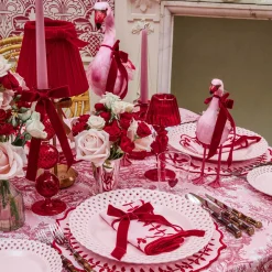 Mrs. Alice Small Camille Red Candle Holder (Pair)< Candle Holders