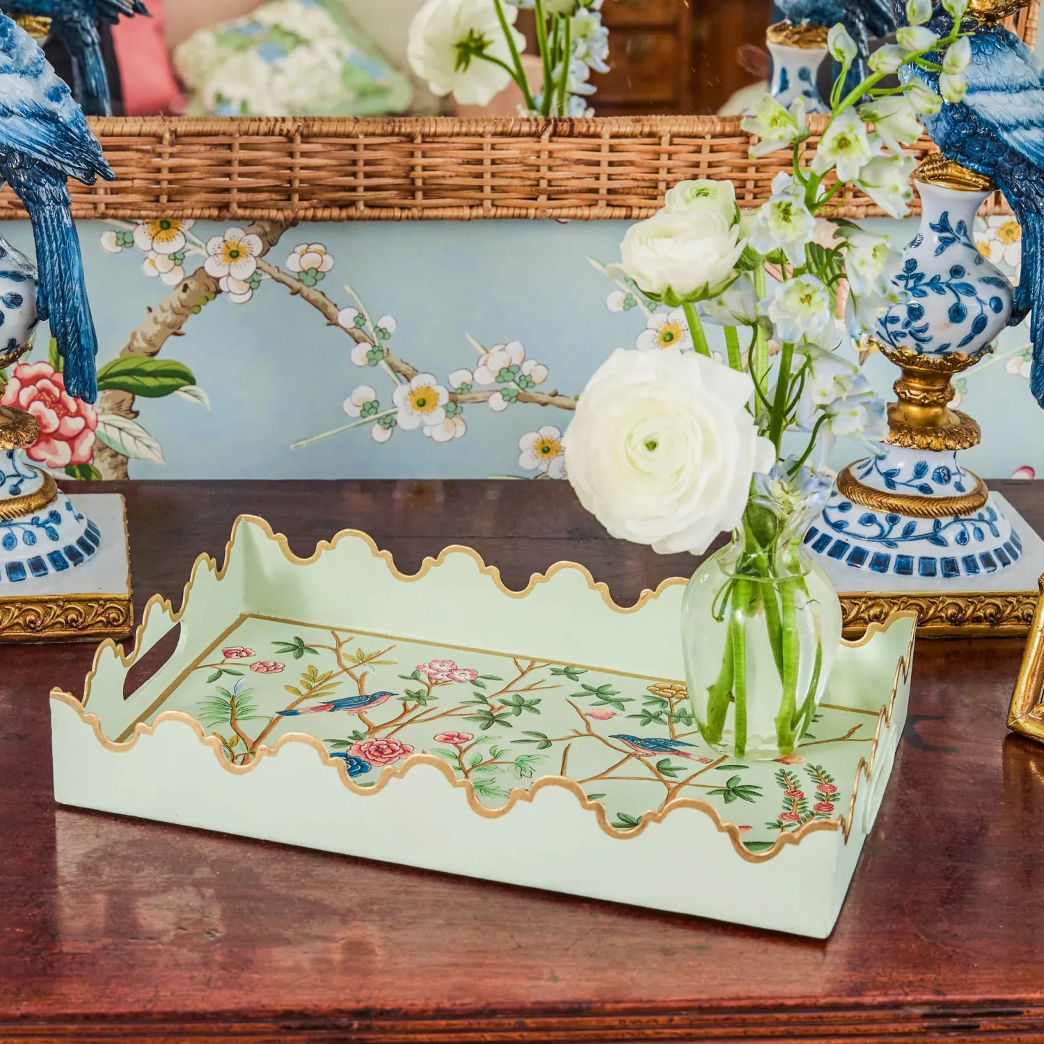Mrs. Alice Small  Chinoiserie Tole Tray< Trays | For Her