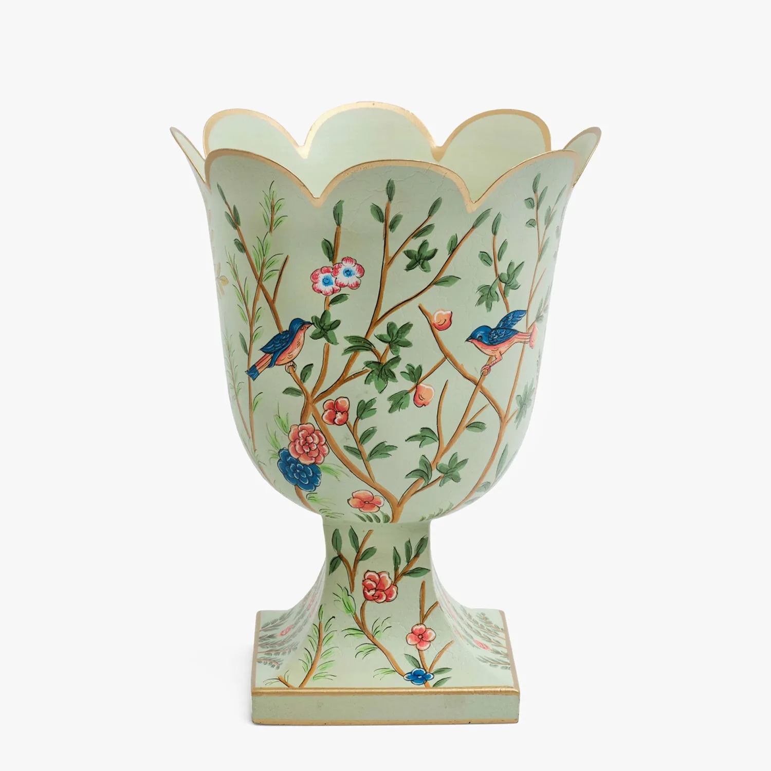 Mrs. Alice Small Chinoiserie Tole Urn Vase< Vases | Vases & Planters