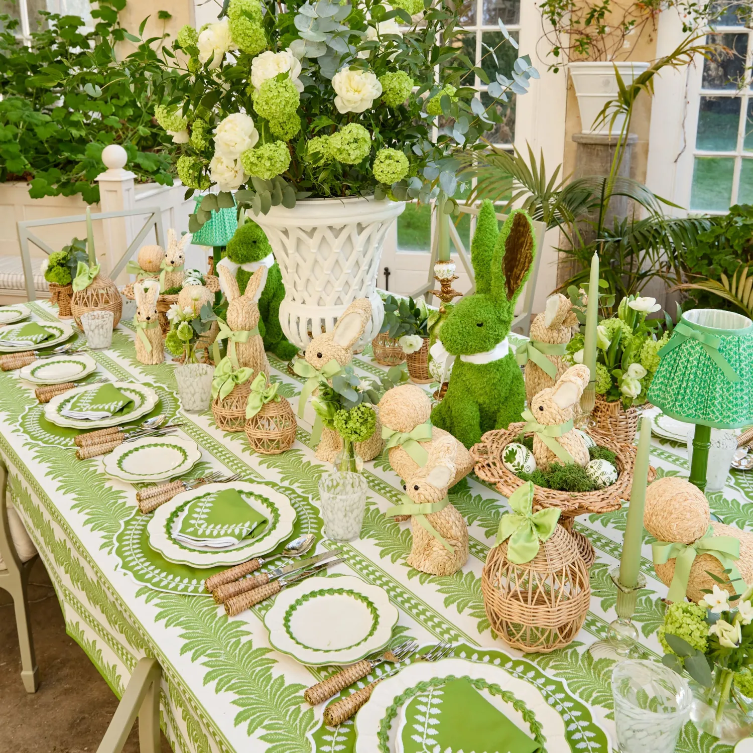 Mrs. Alice Small Eden Green Candle Holders (Pair)< Summer Glassware | Summer Candleware