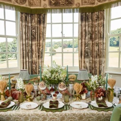 Mrs. Alice Small Eden Green Candle Holders (Pair)< Summer Glassware | Summer Candleware