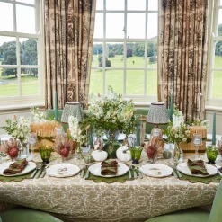 Mrs. Alice Small Eden Green Candle Holders (Pair)< Summer Glassware | Summer Candleware