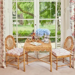 Mrs. Alice Small Elena Rattan Tray< Trays | Trays