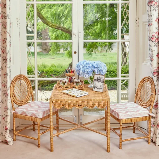 Mrs. Alice Small Elena Rattan Tray< Trays | Trays