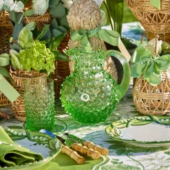 Mrs. Alice Small Emerald Hobnail Jug< Jugs | Gorgeous Green