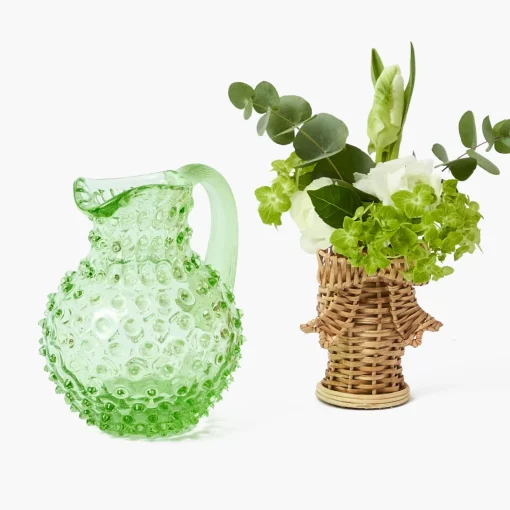 Mrs. Alice Small Emerald Hobnail Jug< Jugs | Gorgeous Green