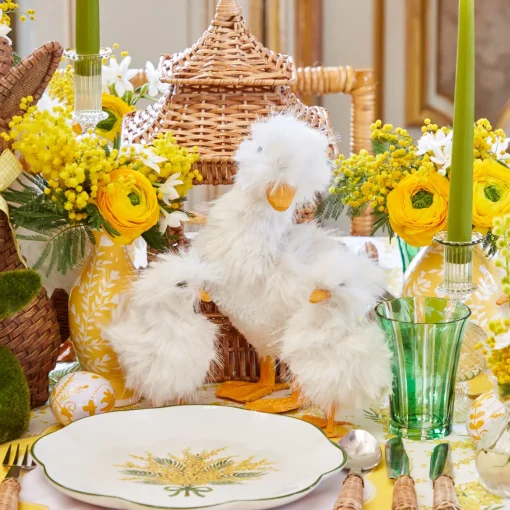 Mrs. Alice Small Fluffy Goslings (Pair)< Spring Decorations
