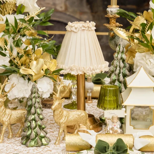 Mrs. Alice Small Gold Glitter Reindeer (Set of 4)< Christmas Decorations