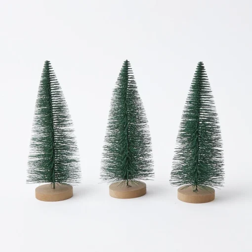 Mrs. Alice Small Green Christmas Trees (Set of 3)< Christmas Decorations