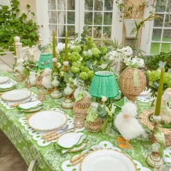 Mrs. Alice Small Green Parrot Candle Holders (Pair)< Summer Candleware | Candle Holders