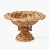Mrs. Alice Small Luciana Bow Rattan Scalloped Bowl< Spring Decorations