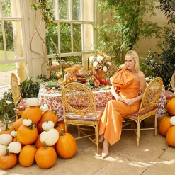 Mrs. Alice Small Luciana Rattan Scalloped Bowl< Year-round Decorations | Autumn Decorations