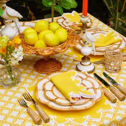 Mrs. Alice Small Luciana Rattan Scalloped Bowl< Year-round Decorations | Autumn Decorations