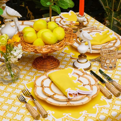 Mrs. Alice Small Luciana Rattan Scalloped Bowl< Year-round Decorations | Autumn Decorations