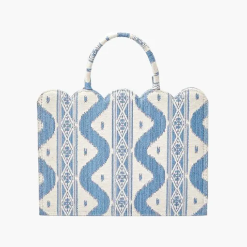 Mrs. Alice Small Tote Bag (Blue Ikat)< Mrs. Alice Tote Bags | For Her