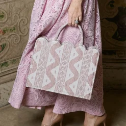 Mrs. Alice Small Tote Bag (Pink Ikat)< Mrs. Alice Tote Bags | For Her