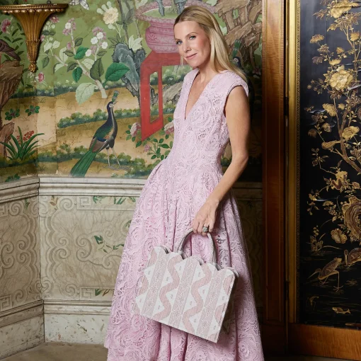 Mrs. Alice Small Tote Bag (Pink Ikat)< Mrs. Alice Tote Bags | For Her