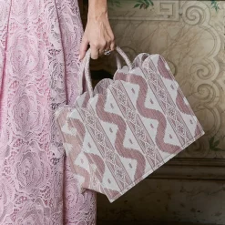 Mrs. Alice Small Tote Bag (Pink Ikat)< Mrs. Alice Tote Bags | For Her