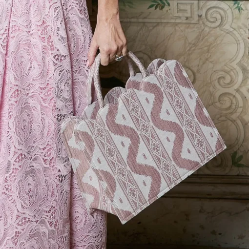Mrs. Alice Small Tote Bag (Pink Ikat)< Mrs. Alice Tote Bags | For Her