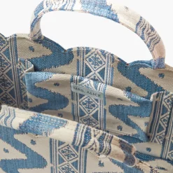 Mrs. Alice Small Tote Bag (Blue Ikat)< Mrs. Alice Tote Bags | For Her