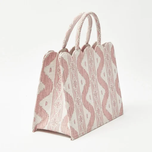 Mrs. Alice Small Tote Bag (Pink Ikat)< Mrs. Alice Tote Bags | For Her