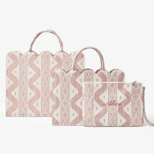 Mrs. Alice Small Tote Bag (Pink Ikat)< Mrs. Alice Tote Bags | For Her