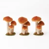 Mrs. Alice Small Orange Velvet Mushrooms (Set of 3)< Year-round Decorations | Autumn Decorations