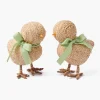 Mrs. Alice Small Raffia Chick (Pair)< Spring Decorations