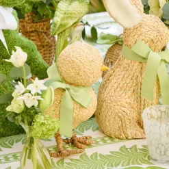 Mrs. Alice Small Raffia Chick (Pair)< Spring Decorations