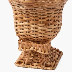 Mrs. Alice Small Rattan Bow Urn Vase< Vases | Vases & Planters