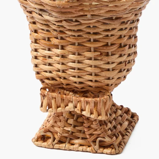 Mrs. Alice Small Rattan Bow Urn Vase< Vases | Vases & Planters