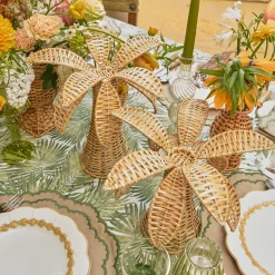 Mrs. Alice Small Rattan Palm Tree (Pair)< Year-round Decorations | Spring Decorations