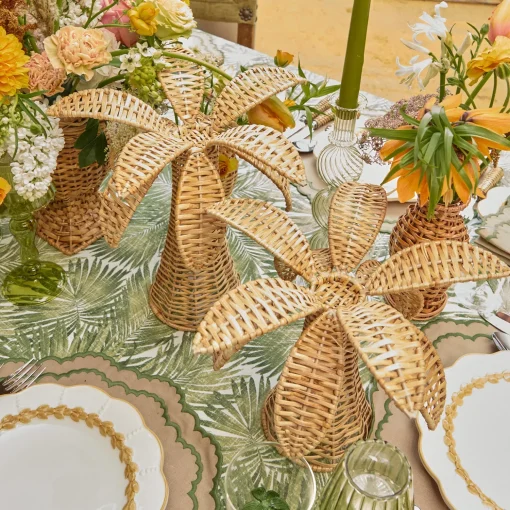 Mrs. Alice Small Rattan Palm Tree (Pair)< Year-round Decorations | Spring Decorations