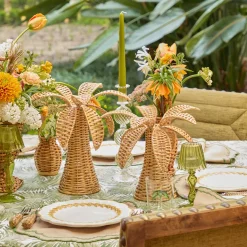 Mrs. Alice Small Rattan Palm Tree (Pair)< Year-round Decorations | Spring Decorations