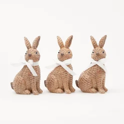 Mrs. Alice Small Rattan Rabbit (Trio)< Spring Decorations