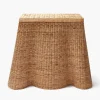 Mrs. Alice Small Vivienne Rattan Scalloped Console Table< Furniture | Furniture