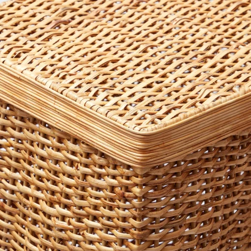 Mrs. Alice Small Vivienne Rattan Scalloped Console Table< Furniture | Furniture