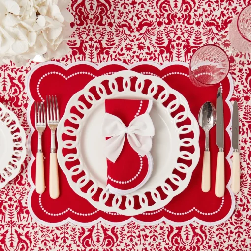 Mrs. Alice Snow White Velvet Napkin Bows (Set of 4)< Napkin Rings & Bows