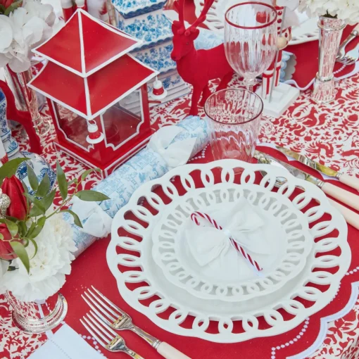 Mrs. Alice Snow White Velvet Napkin Bows (Set of 4)< Napkin Rings & Bows