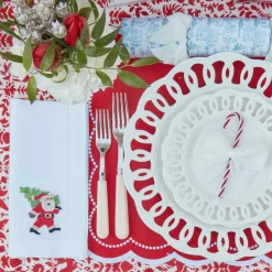 Mrs. Alice Snow White Velvet Napkin Bows (Set of 4)< Napkin Rings & Bows