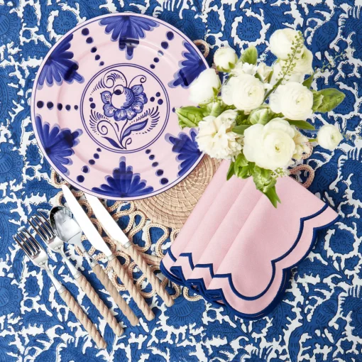 Mrs. Alice Sofia Pink Appliqué Napkins (Set of 4)< Napkins | Mrs. Alice Monogram
